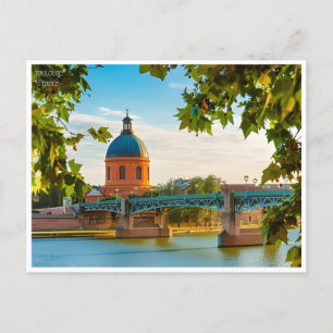 Reise nach Toulouse Frankreich Tourismus Retro Postkarte
