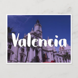 Reise nach Valencia Spanien im Retro-Stil Postkarte