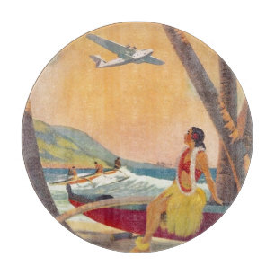 Reise nach Vintage Hawaii Schneidebrett