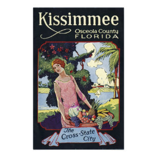 Reise nach Vintage Kissimmee Osceola County Florid Fotodruck