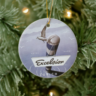 Reise nach Zürich Excelsior Hotel Schweiz Keramikornament