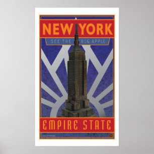 REISE-New York-Empire State Bldg. Poster