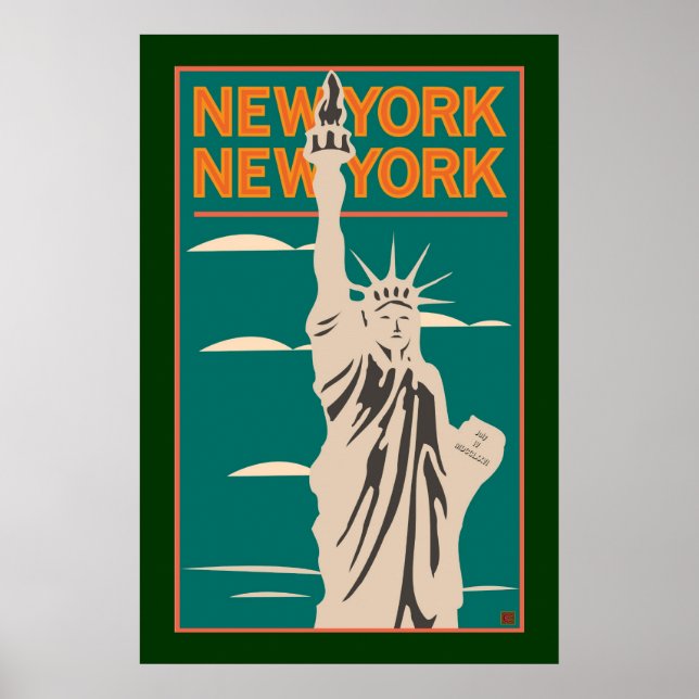 REISE-NY, NY Liberty Poster (Vorne)