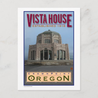 REISE-Oregon-Vista House- Postkarte