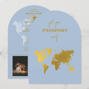 Reise-Pass für Hochzeiten in fernen Ländern in Sta Einladung