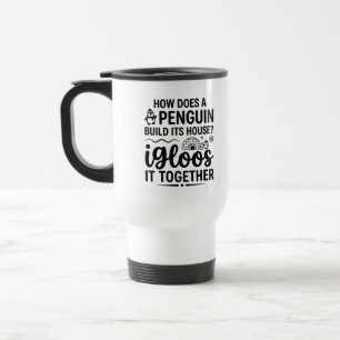 Reise-Pendler-Tasse Igloos Mitbewohner Geschenk Reisebecher
