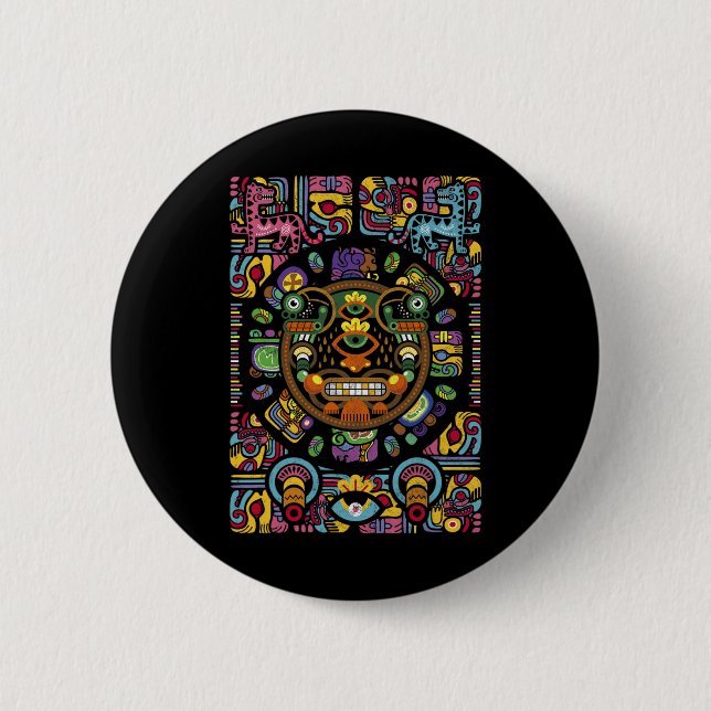 Reise Peru Lima Machu Picchu Cusco Urlaub Souve Button (Vorderseite)