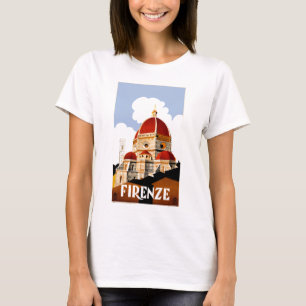 Reise-Plakat 1930 Florenz Italien T-Shirt