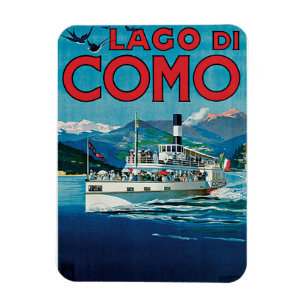 Reise-Plakat Lago Di Como Vintage Magnet