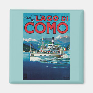 Reise-Plakat Lago Di Como Vintage Magnet