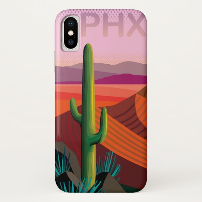 Reise-Plakat Phoenix Arizona | Case-Mate iPhone Hülle (Rückseite)