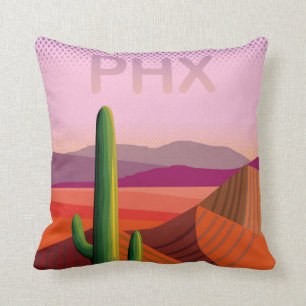 Reise-Plakat Phoenix Arizona Kissen