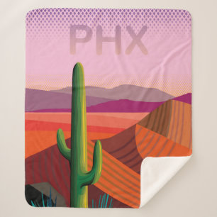 Reise-Plakat Phoenix Arizona Sherpadecke