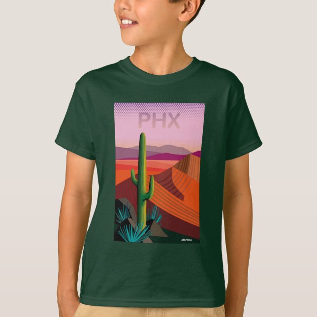Reise-Plakat Phoenix Arizona | T-Shirt (Vorderseite)