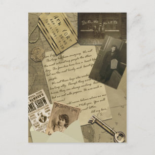 Reise-Postkarte im Vintage-Stil von New York Postkarte