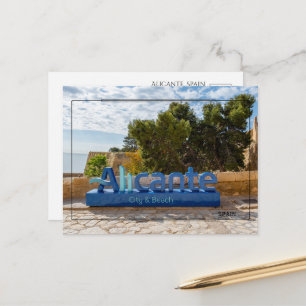 Reise-Postkarte von Alicante, Spanien Postkarte