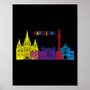 Reise Rcelona Spanien Europa Spanisch Familienurla Poster