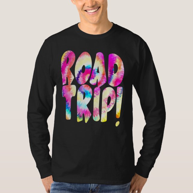 Reise Reiseziel Tourist Krawatte-Färbung Reise T-Shirt (Vorderseite)