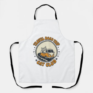 Reise Roadtrip Katze Haustierliebhaber Shirt Kunst Schürze