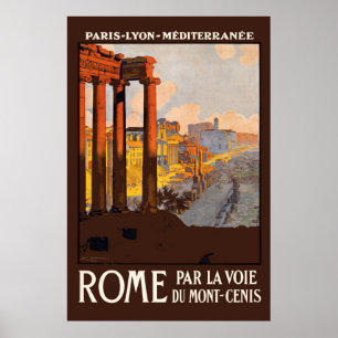 Reise Rom 1920er Jahre Vintage Neuauflage 36 x 24 Poster