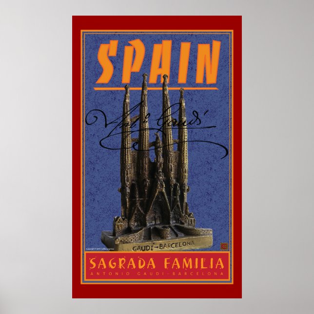 REISE-Spanien-Gaudi Poster (Vorne)