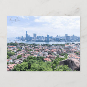 Reise Stadt Xiamen China chinesisch retro im Vinta Postkarte