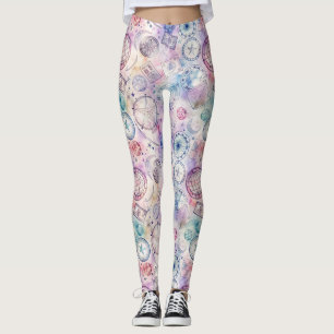 Reise-Stempel-Muster im Vintage-Stil (4) Leggings