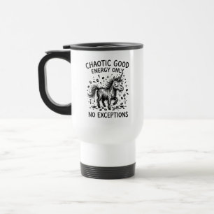 Reise-Tasse Chaotischer Funkelnder Einhorn Humor Z Reisebecher