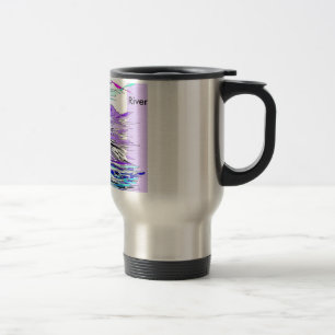 Reise-Tasse des Flusses lila Gebirgs Reisebecher