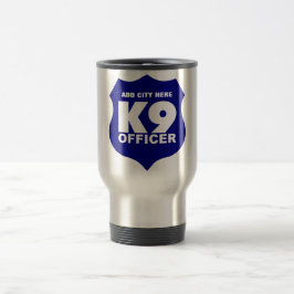 Reise-Tasse des Offizier-K9 im Blau, ADDIEREN Reisebecher