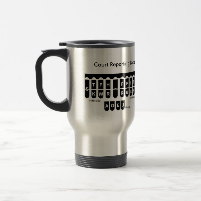 Reise-Tasse - Gerichts-Berichts-Baby Reisebecher (Links)