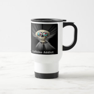 Reise-Tasse - Koffein-Süchtiger (verdrahtet auf Reisebecher