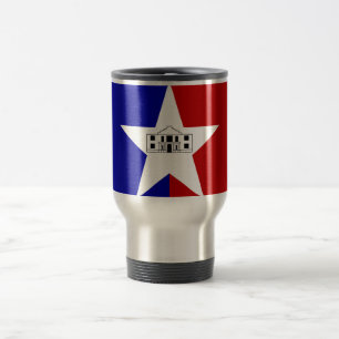 Reise-Tasse mit der Flagge von San Antonio, Texas Reisebecher