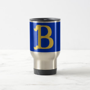 Reise-Tasse mit Monogramm mit dem Buchstaben B Reisebecher