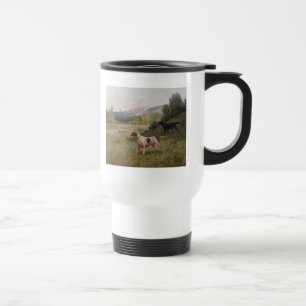 Reise-Tasse mit Pointer und Gordon Setter Reisebecher