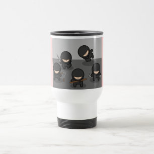 Reise-Tasse scherzt,/Teens - Ninja Rosa Reisebecher