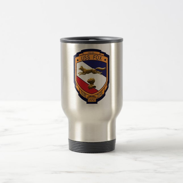Reise-Tasse USS Fox (CG-33) Reisebecher (Mittel)