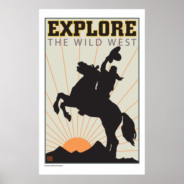 REISE-Texas-Wild West Poster (Vorne)