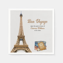 Reise-Thema Ruhestand Bon Voyage Eifelturm