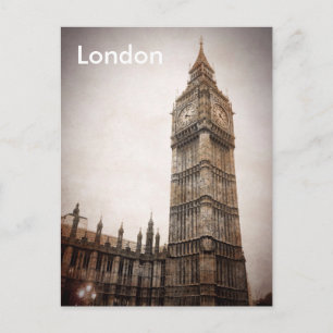Reise-Tourismus im alten London Postkarte