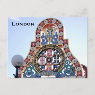Reise-Tourismus im alten London Postkarte