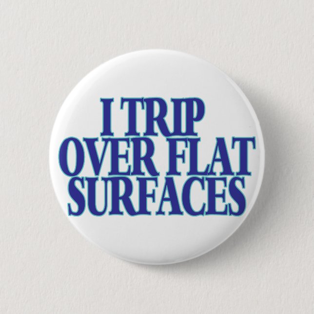 Reise über flachen Oberflächen Button (Vorderseite)