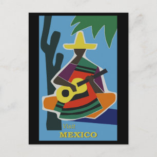 Reise Vintage Mexiko Mexikanischer Tourismus Postkarte