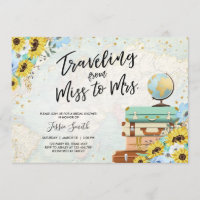 Reise von Miss zu Frau Sunflower Brautparty