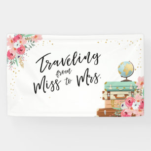 Reise von Miss zu Mrs. Brautparty Banner