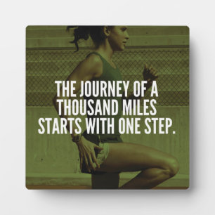 Reise von tausend Meilen - Inspiration zum Workout Fotoplatte