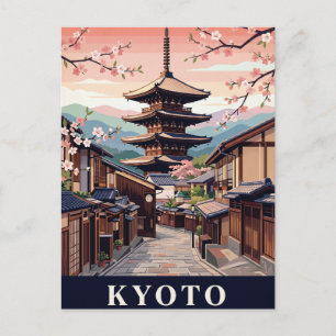 Reise-Wandbild aus alten Zeiten KYOTO Postkarte