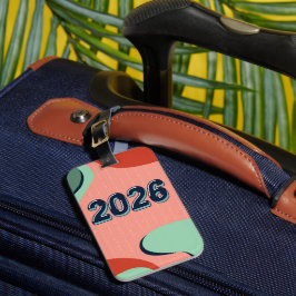 Reise Welt Tour Gepäckanhänger Neujahr