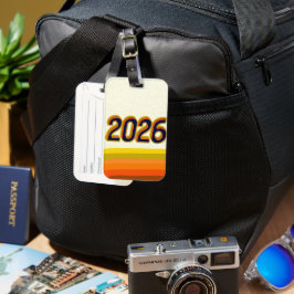 Reise Welt-Tournee zum neuen Jahr Gepäckanhänger