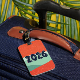 Reise-Welttournee zum neuen Jahr Gepäckanhänger
